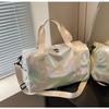 Bolsa de Viaje Iridiscente Colorida Transfronteriza Sentido Avanzado para Hombre y Mujer Gran Capacidad Moda Bolsa de Gimnasio Separación Seco y Húmedo Bolsa de Entrenamiento