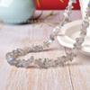 Decorações Atacado Cristal Natural Pedrinhas Perfuradas Pedra Bruta Acessórios Semi-acabados Colar Formato de Contas Conjunto Pulseira