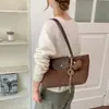 Bolso Tote de Ante Retro de Gran Capacidad, Estilo Coreano, Holgado y Relajado, para Mujer, Nuevo Estilo 2026, Bolso de Hombro para el Trabajo y el Viaje