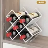 Enfeites de Porta-Vinho Tinto, Porta-Vinho de Luxo Acessível de Alta Qualidade, Porta-Vinho de Grade, Porta-Taças de Vinho, Porta-Garrafas de Vinho Inclinado Doméstico Invertido