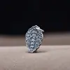 Plata de Ley S925 Accesorios de Plata Tailandesa Dios de la Riqueza de Cinco Vías Antiguo Etiqueta de Doble Cara Pulsera de Cuerda Trenzada Pieza Colgante para Colgar Material de Bricolaje