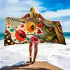 Toalla de Playa de Microfibra Estilo Ins con Estampado de Leopardo Floral Transfronterizo Toalla de Baño Toalla de Playa Personalizada