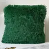 Fronha de Pelúcia Nórdica Simples Moderna Cristal Longa Pelúcia Macia e Confortável Cor Sólida Capa de Almofada Atacado