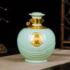 Pote de Vinho de Porcelana Branca Cerâmica Jingdezhen Tamanho 3/5 para Uso Doméstico, Pote de Armazenamento de Vinho Estilo Antigo, Garrafa Vazia, Recipiente de Vinho Selado de Alta Qualidade