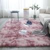 Alfombra Degradada Tie-Dye Transfronteriza Dormitorio Sala de Estar Mesa de Centro Felpudo Dormitorio Cama Completa Manta de Noche Pelo Largo Lavable y Personalizable