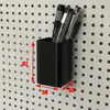 Accesorios para Tablero Perforado de Agujero Redondo Portalápices Caja de Almacenamiento Suministros de Oficina Almacenamiento de Escritorio 16mm 25mm 30mm 32mm
