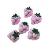 Accesorios para Suéteres de Otoño Transfronterizos Fieltro de Lana Hecho a Mano Uva Morada Fruta Cítrica Adornos de Dibujos Animados Accesorios para Manualidades