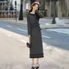 Elegante Traje de Dos Piezas, Elegante Ropa Nueva de Primavera para Mujer, Top Asimétrico con Cordones y Bordes Fruncidos, Conjunto de Dos Piezas