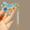 Pasador de Flor de Mariposa Accesorio para el Cabello Pinza para el Cabello de Gama Alta Exquisito Estilo Antiguo Adorno para el Cabello Pinza de Pato Accesorio para el Cabello para Mujeres