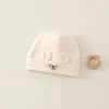 Gorro para Bebé Primavera y Otoño Delgado Doble Capa Recién Nacido Dibujos Animados Súper Lindo Cálido Protege la Fontanela Gorro de Poner 0-3 Meses