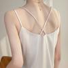 Camisola de Verano Transfronteriza de Seda Helada Sintética con Tirantes, Ropa Interior Femenina, Espalda Hermosa, Corte Holgado, Top Adelgazante con Diseño Descubierto en la Espalda