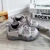 Zapatos de papá para niños de 6-8-12 años, zapatillas deportivas transpirables de malla para niños y niñas, estilo otoño, zapatos casuales antideslizantes de suela blanda, ligeros