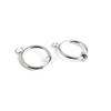 Moda venta caliente clip de oreja invisible arete con clip de oreja colgante clip de oreja redondo con resorte material para accesorios de aretes DIY