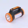 Luz Portátil LED de Alto Brillo Alimentada por Energía Solar Transfronteriza con Luz Lateral, Linterna de Búsqueda Exterior Recargable por USB, Linterna de Emergencia para Pesca Nocturna