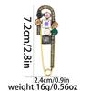 Broche Transfronterizo Nuevo Elegante Ojo de Gato Diamantes de Imitación Flor Espiga de Trigo Exquisito Pin para Abrigo Suéter Abrigo Accesorios Elegante Pecho