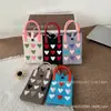 Bolsa con Tema de Amor, Bolsa de Punto para Teléfono Móvil de Verano, Bolso de Mano Portátil de Silicona Estilo Coreano que se Puede Llevar Cruzado, un Artículo Imprescindible para Salir