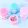 Juego de Lollypop Arcoíris de Cristal de Barro para Niños Seguro No Tóxico Suave Alivio del Estrés Juguete de Arcilla Espumosa para Armar