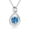 Amazon Transfronterizo Collar Nuevo Color de Piedra Collar con Colgante Infinito Joyería de Cuello de Moda Casual para Mujeres Regalo de Cumpleaños