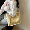Bolsos Nuevos para Mujer, Modernos y Elegantes, Bolsos Tote de Gran Capacidad, Bolsos Cubo Portátiles Modernos y Sencillos, Bolsos de Hombro Sencillos