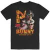 Camiseta do Novo Álbum do Bad Bunny Top de Manga Curta para Comércio Exterior Camiseta com Estampa Retro