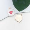 1 gota de óleo branco pingente pulseira colar pingente pequeno pingente artesanal diy chaveiro joias acessórios atacado