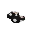 Chinelos peludos infantis de desenho animado transfronteiriços, novo modelo outono e inverno 2026, chinelos de algodão quentes de pelúcia para meninas, para uso externo