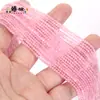 Cuentas redondas pequeñas de 2/3 mm, cristal natural, ágata, turquesa, para pulsera, collar DIY, venta al por mayor, cuentas sueltas, accesorios de joyería