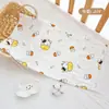 Toalla facial para bebé clase a, suave y absorbente, toalla para saliva de bebé anti-escupitajo de recién nacido, toalla para bebé de gasa de burbujas de seis capas