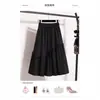 Saia Evasê Irregular Elegante Plus Size, Nova Saia Versátil de Cintura Alta Estilo Coreano Casual de Comprimento Médio para Primavera e Verão