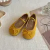 Zapatos Casuales Versátiles Bajos Nuevos para Niños Primavera y Otoño con Decoración de Moño, Suela Suave, Antideslizantes, Zapatos Planos Diarios para Niñas