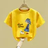 2026 Nueva Camiseta de Verano de Algodón Puro para Niños Mayores, Top de Manga Corta Estilo Verano, Camiseta Delgada de Manga Corta para Niñas Ropa de Verano