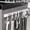Gancho de fila sin perforación instalación trasera en puerta de cocina diseño de riel deslizable estante artefacto de almacenamiento de cocina gancho
