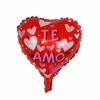 Globo de película de aluminio de 10 pulgadas para el Día de San Valentín en español Te Amo globo pequeño romántico de confesión para decoración de fiesta de San Valentín