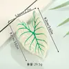 Pinza para el Cabello con Hoja de Planta Verde Estilo Ins, Pinza de Tiburón Artificial de Hoja Colorida Estilo Bosque Fresco, Pasador para el Cabello Accesorio para el Cabello Inspirado en el Diseño