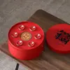 Taza de Maestro de Arcilla Púrpura Juego de Té Blanco Viejo Cerámica Rojo Chino Evento Ciudad Prohibida Regalo para Empleados Empresa Festival de Medio Otoño Festival del Bote del Dragón
