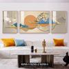 Lujo Ligero Moderno Nórdico Atmosférico Arte Moderno Tríptico Sala de Estar Pintura Decorativa Pared de Fondo de Sofá Pintura Colgante Triple Pared