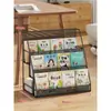 Estante infantil Sala de estar Área de leitura Livro de imagens Livro de histórias Prateleira de armazenamento vertical Quarto Móvel Acabamento Gabinete de exposição