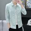 Camisa nueva de manga larga entallada para hombre adolescente estilo coreano camisa moderna casual para hombre que combina con todo