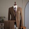 Conjunto de Traje Estilo Coreano para Hombre, Conjunto de Tres Piezas, Traje para Padrino de Boda, Ropa Formal Profesional, Traje de Trabajo, Traje para Padrino de Hombre