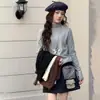 Ropa interior básica para niñas Otoño/Invierno 2026 Nuevo estilo Chica dulce Estilo coreano Mediano/Grande Niños Cuello alto Forro polar Manga larga Ropa interior Moderna