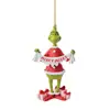 Decoração de Natal Transfronteiriça Acrílico Dourado Vermelho Sino de Natal Grande Pó Dourado Relógio Dragão Pendurar na Janela Parede Porta