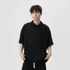 Camisa Polo de Manga Corta Estilo Nuevo 2026 Verano para Hombres y Mujeres Holgada con Cuello Camisero de Seda Helada Alta Calidad Delgada Transpirable Camiseta