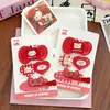 Set de Tres Piezas de Pinzas para el Pelo de Gatito, Estilo Caricatura Dulce para Niña, Pinzas Laterales con Forma de Manzana, Accesorios para el Cabello de Pato, Fresco y Dulce