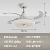 Nueva Luz de Ventilador Moderna para Sala de Estar Estilo Vintage Crema Protección Ocular Silenciosa Viento Fuerte Simple para Dormitorio Comedor Luz de Ventilador Eléctrico