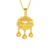 Collar de Candado de Fortuna y Paz para Mujer, Nuevo Estilo Chino Diseño Hueco Colgante de Candado de Longevidad Cadena para Clavícula, Dropshipping de Tiktok