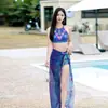 Nuevo traje de baño estilo juvenil boxer bikini dividido tres piezas sexy conservador adelgazante traje de baño para chica de aguas termales