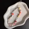 Corrente para Celular Estilo Batata Doce Pequena Cordão Feminino com Contas Combinação de Cores Pingente de Câmera CCD Morango Queijo