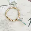 Nuevo brazalete de cerámica Jingdezhen estilo chino con cuentas, brazalete de cuentas de porcelana estilo étnico artístico, brazalete de amistad de nicho