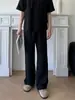 Pantalones Casuales para Hombre con Cordón de Cinta, Novedad Primavera/Verano 2024, Corte Holgado, Ligeros, Ligeramente Acampanados para el Trayecto