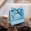 Bolsas de papel en stock, bolsas de regalo con moño, bolsas de joyería de cartón blanco, bolsas para dulces de boda, con logo impreso, diseño de rosa de junio, portátiles y biodegradables